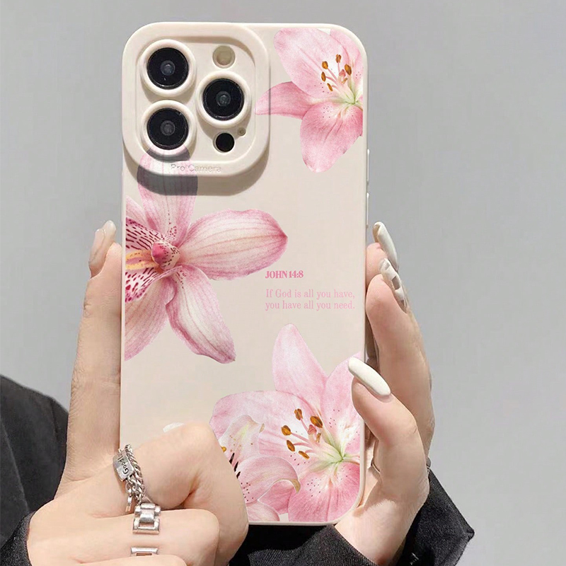 Blue Floral Painted Silicone I - đánh giá và giá Phone Accessories To Sell