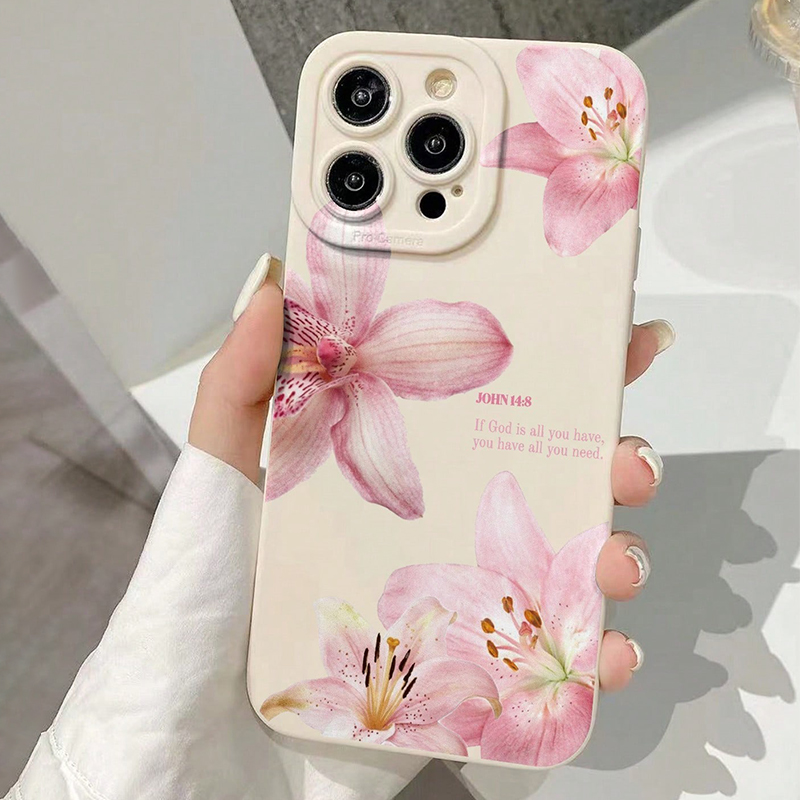 Blue Floral Painted Silicone I - đánh giá và giá Phone Accessories To Sell