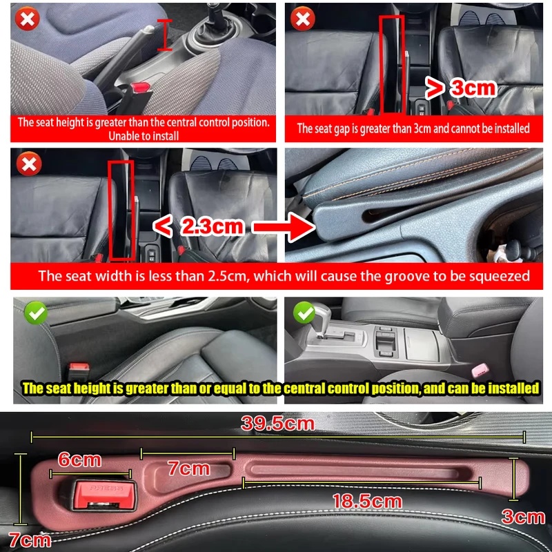Car Seat Gap Filler Leak Proof - đánh giá và giá Phone Accessories Organizer