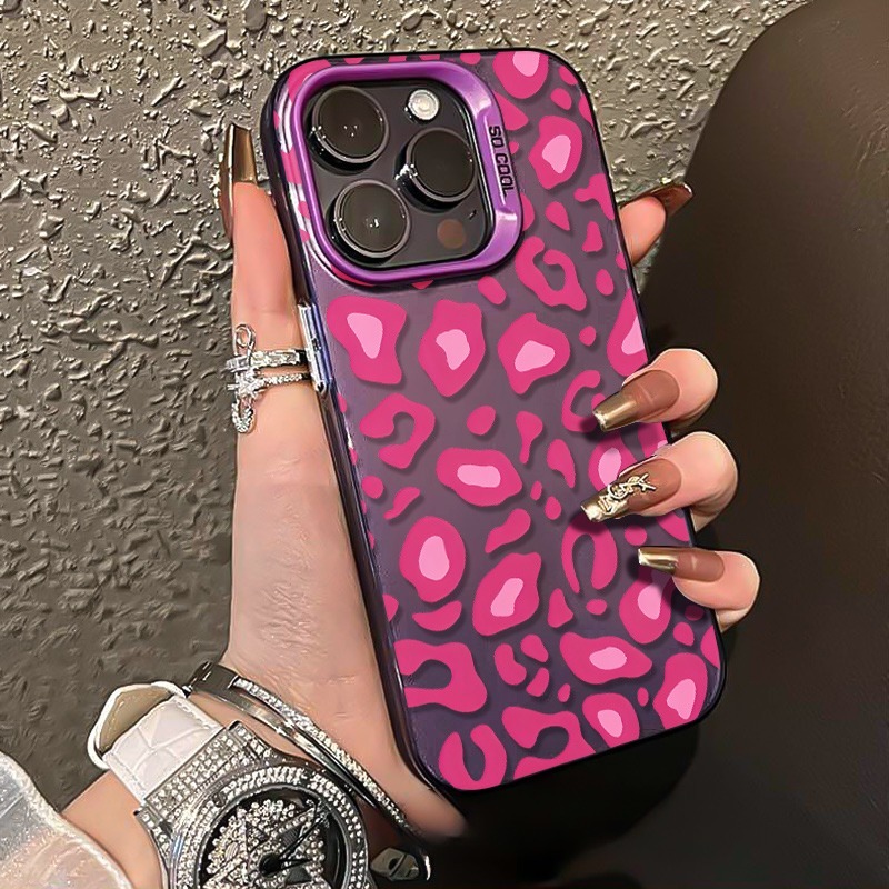 Pink Leopard Print Phone Case  - đánh giá và giá Samsung Galaxy S25