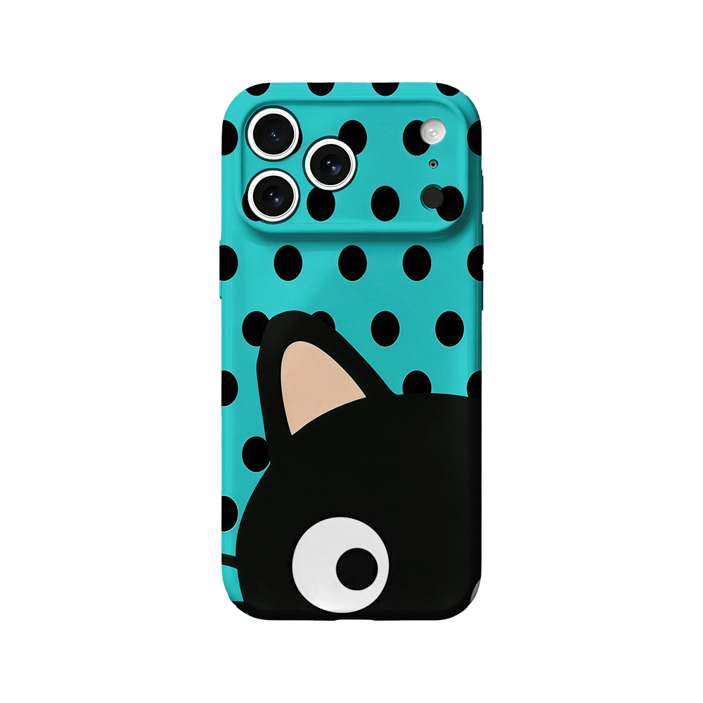Turquoise Polka Dot Cat Phone  - đánh giá và giá Phone Accessories To Sell