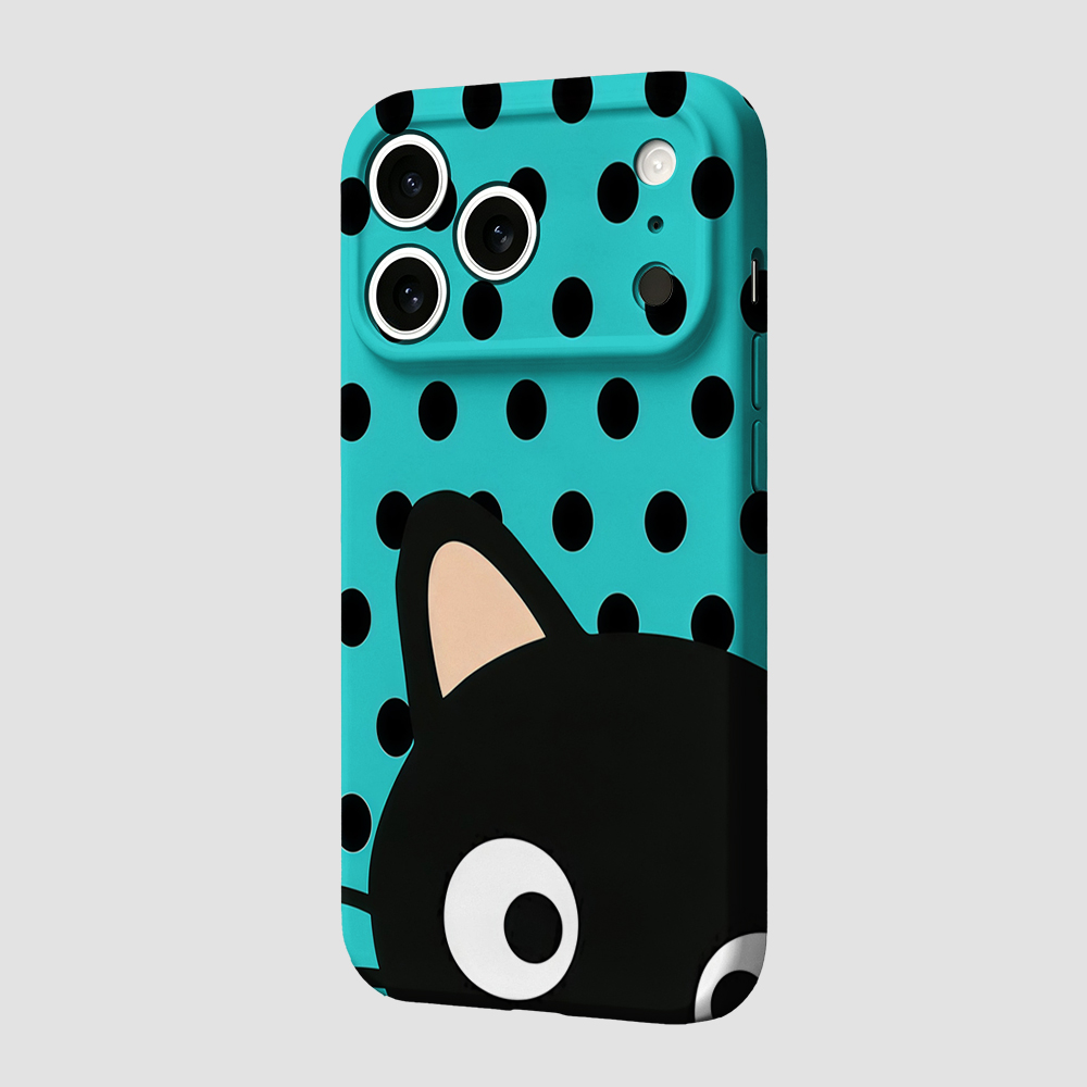 Turquoise Polka Dot Cat Phone  - đánh giá và giá Phone Accessories To Sell