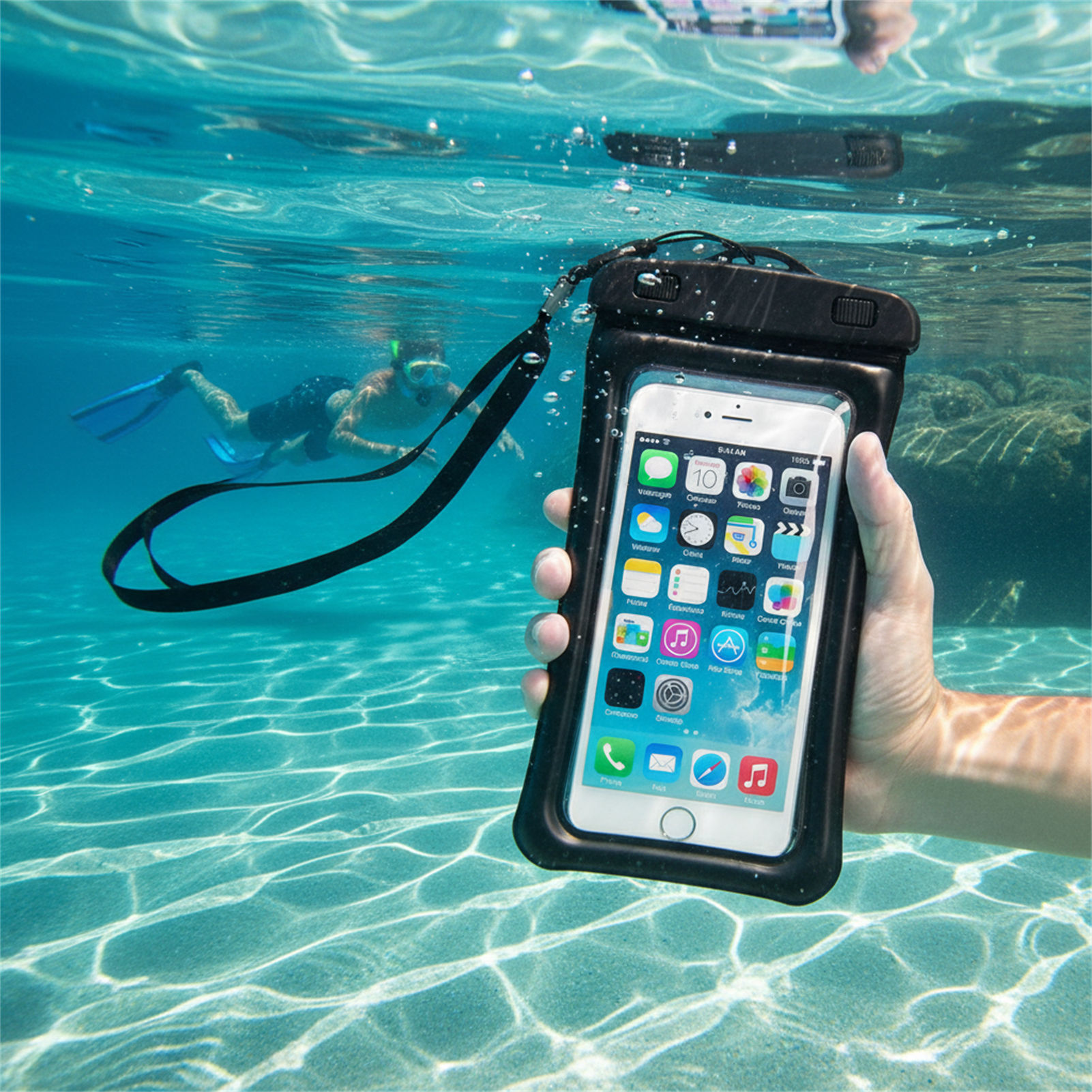 Blue Black Waterproof Phone Ba - đánh giá và giá Phone Accessories For Men