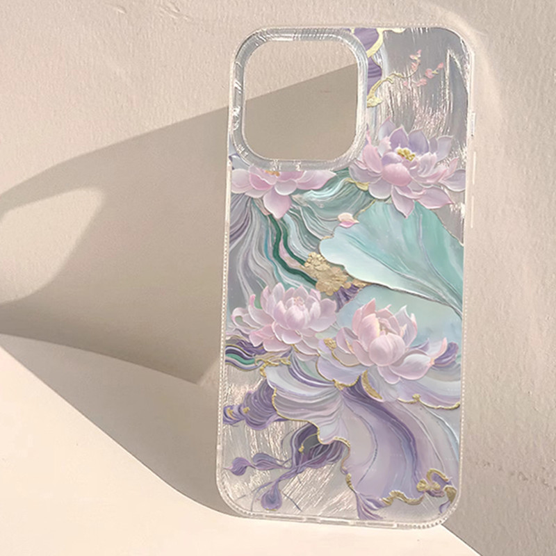 Dreamy Purple Lotus Print Aest - đánh giá và giá Phone Accessories To Sell