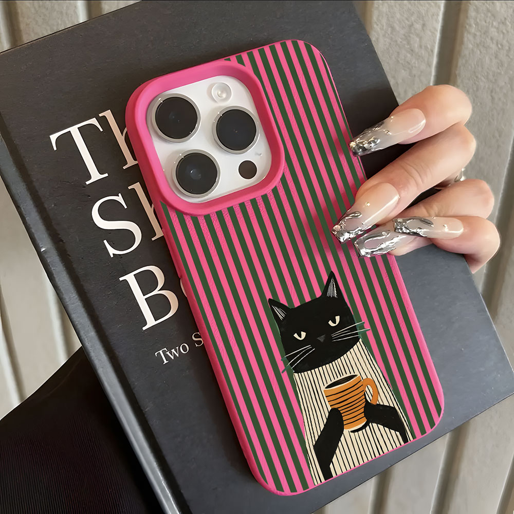 Funny Coffee Cat Pattern Lyche - đánh giá và giá Phone Accessories To Sell