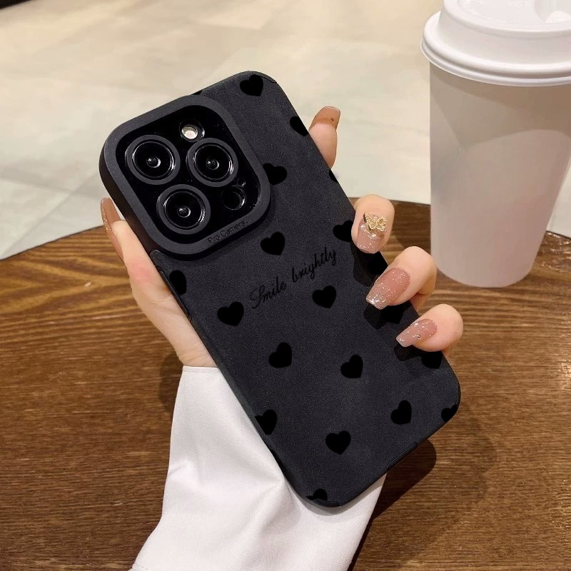 New Luxury Black Love Heart Ph - đánh giá và giá Phone Accessories To Sell