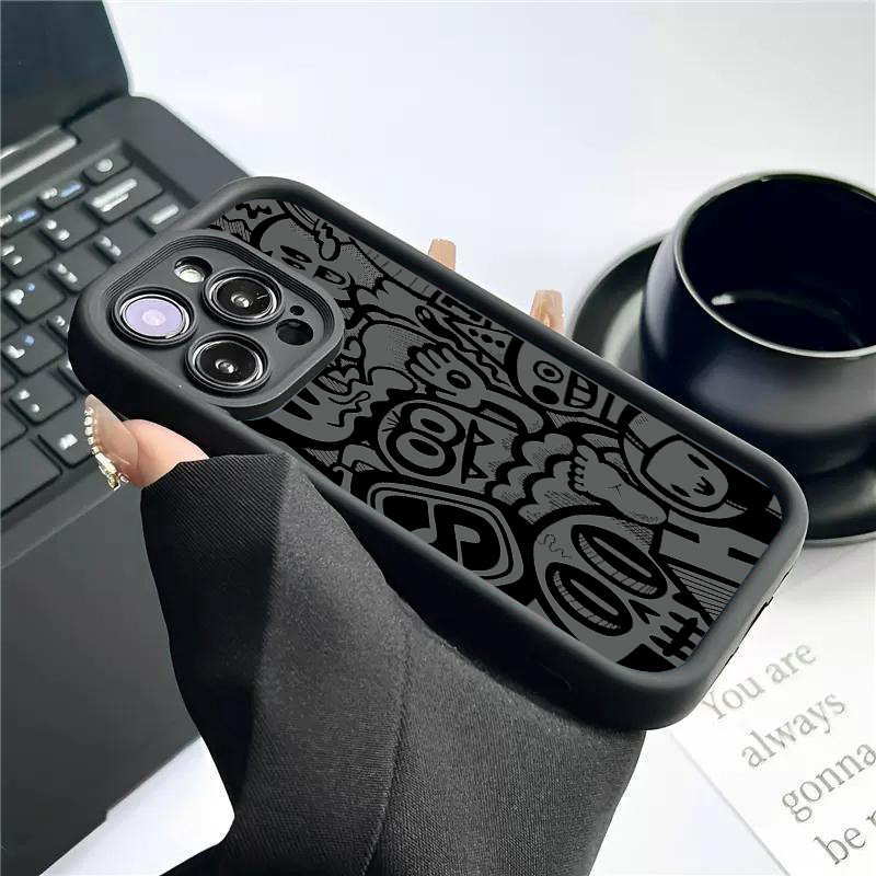 Black Graffiti Phone Case For  - đánh giá và giá Phone Accessories To Sell