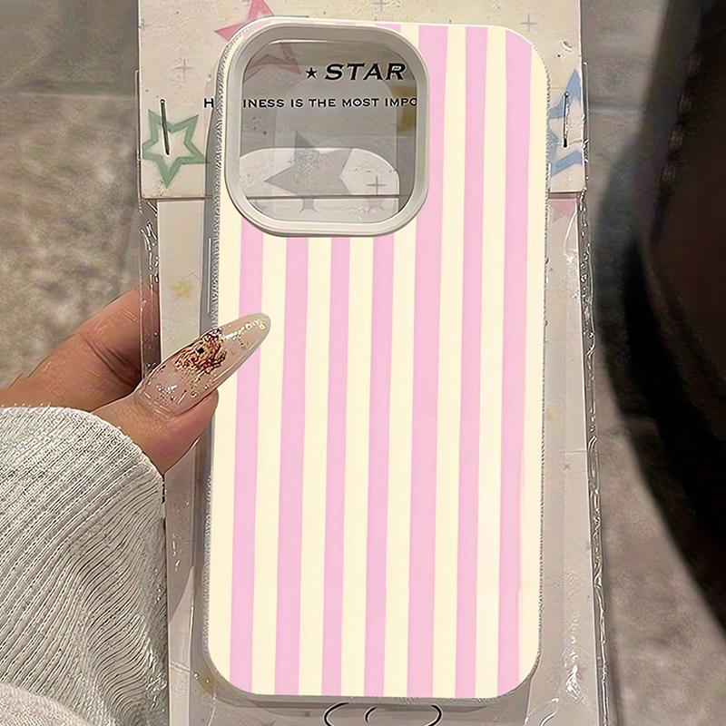 Simple Pink Vertical Striped L - đánh giá và giá Phone Accessories To Sell