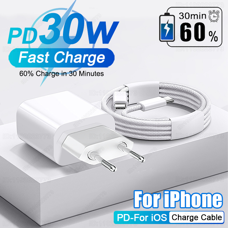 PD 30W Fast Charger For iPhone - đánh giá và giá Phone Accessories Nothing