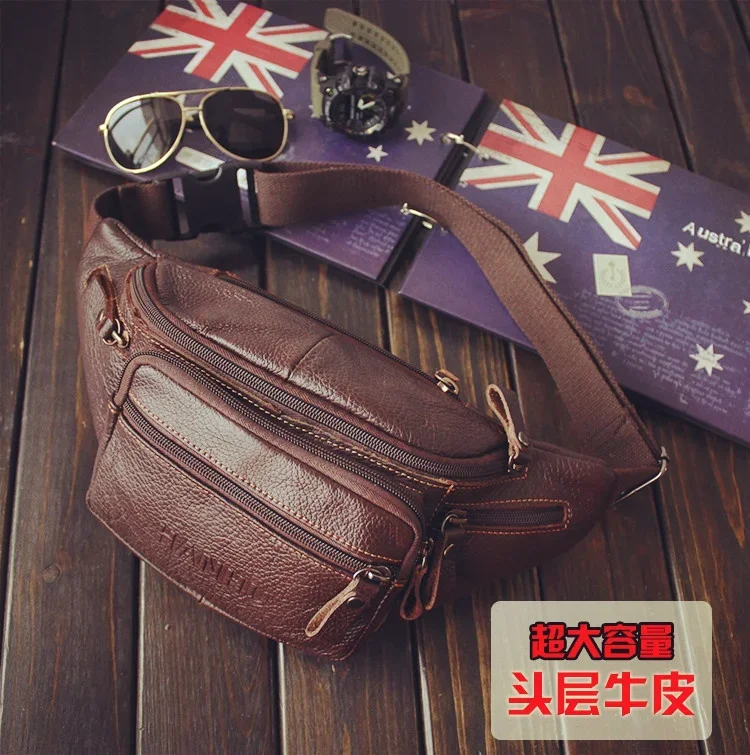 Genuine Cowhide Leather Waist  - đánh giá và giá Phone Accessories For Men