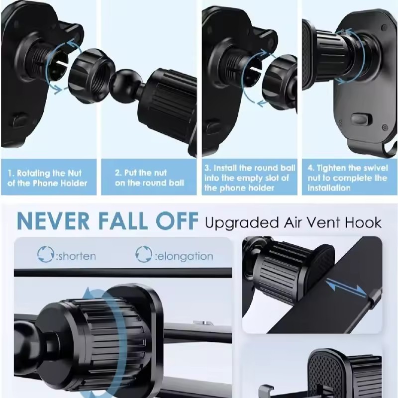 Universal Car Hook Base Phone  - đánh giá và giá Phone Accessories And Gadget