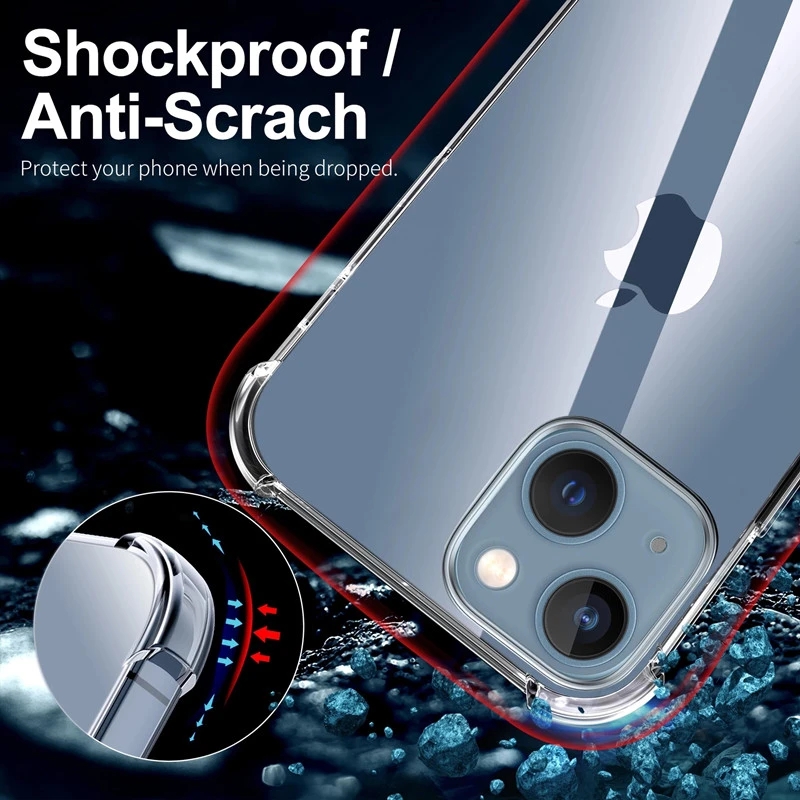 Shockproof Clear Phone Case Fo - đánh giá và giá Phone Accessories Nothing