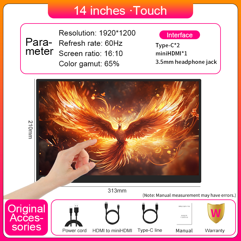 14inch Touchscreen Portable Mo - đánh giá và giá Phone Accessories Display Board
