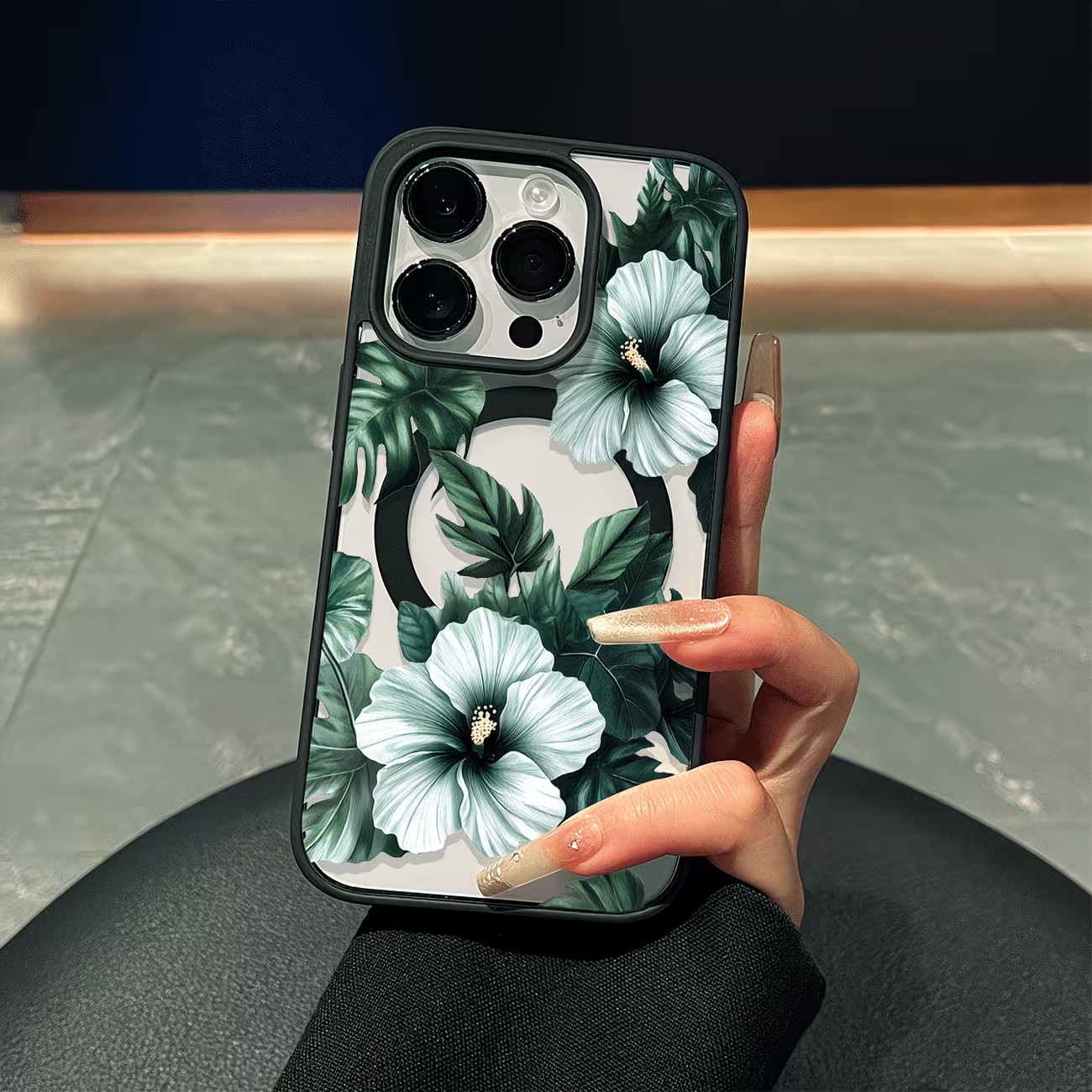 Green Floral Print Phone Case  - đánh giá và giá Phone Accessories To Sell